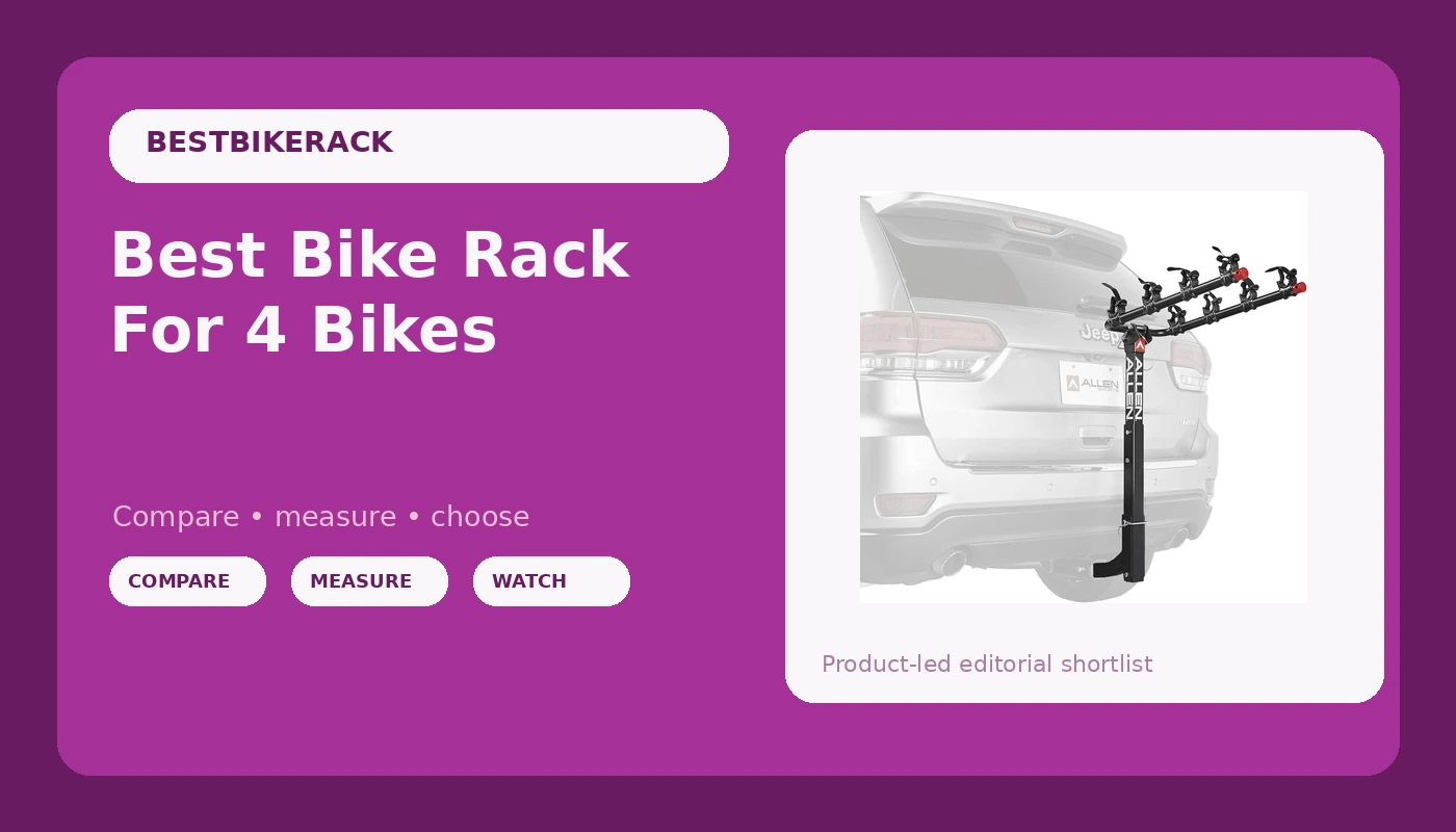 Best Bike Rack For 4 Bikes - BikeRackPicks review with measurements and honest opinion