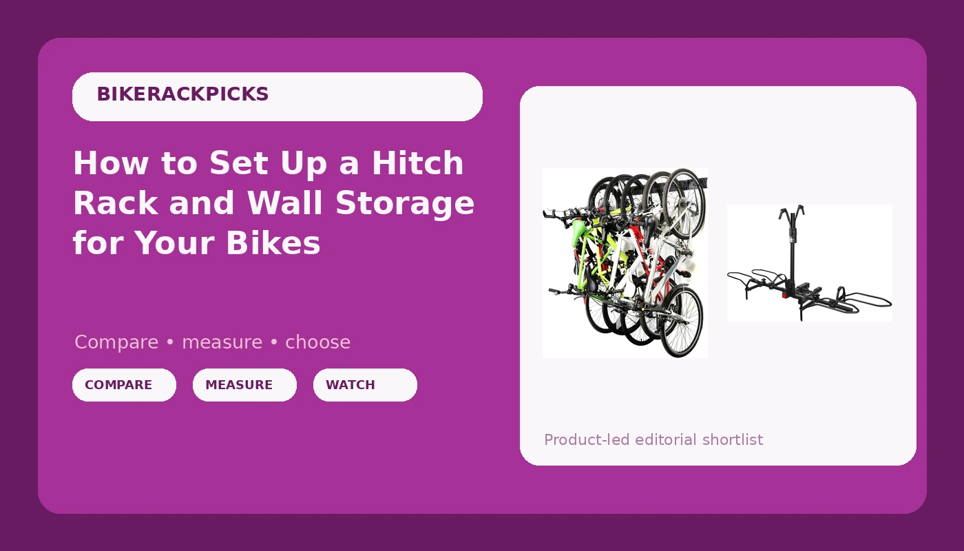 How to Set Up a Hitch Rack and Wall Storage for Your Bikes