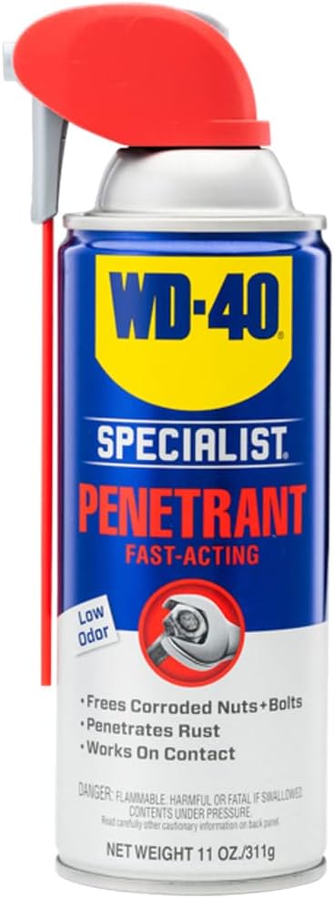 WD-40 Specialist Penetrant, Smart Straw, Fast-Acting, 11 OZ [1-Pack] |...